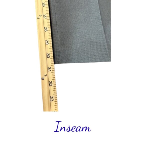 Bar III Men's Slim Fit Gray Dress Pants 34x32 Trousers - Comfort Enhanced - Picture 6 of 7